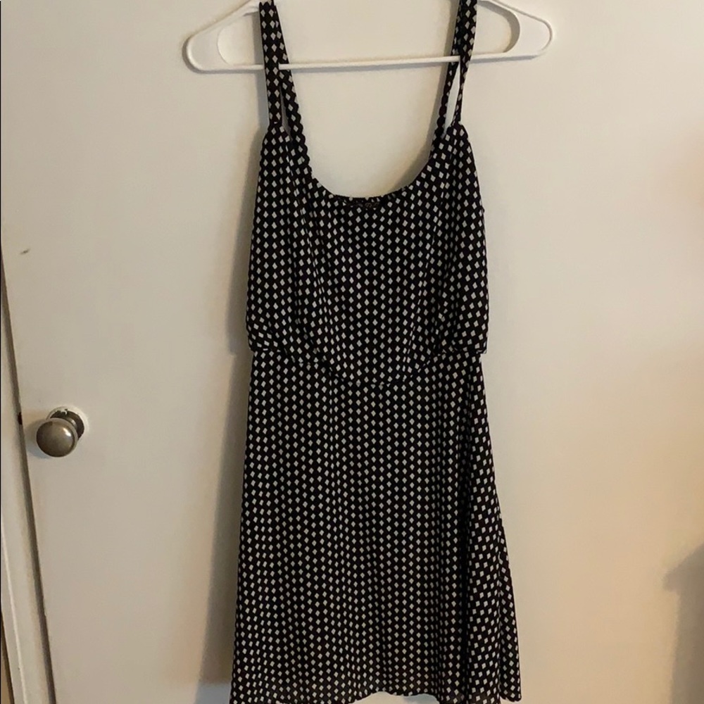 Satin print dress